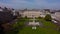 Leinster House in Dublin - the Irish Government Building from above