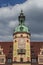 Leipzig Tower Clock at the Old Town Square Marktplatz, Leipzig,