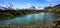 Leisee Lake with Matterhorn and Swiss Alps background, Sunnegga, Rothorn Paradise, one of five lakes destination near Matterhorn