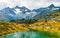 Leisee lake near Zermatt in Switzerland