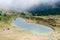 Leisee lake, Switzerland, top view