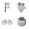 Leisure, business, cinematography and other web icon in monochrome style.ribbon, decor, gift, icons in set collection.