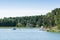 Leisureboats in fairway Finland archipelago