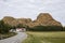 Leka Island, Norway, part of the red mountains