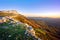 Lekanda peak in Gorbea at sunrise