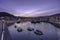Lekeitio docks at sunset
