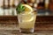 Lemon alcohol cocktail