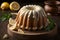 Lemon Bundt Cake on Rustic Wooden Backdrop