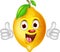 Lemon cartoon thumbs up