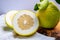 Lemon citron cedrate or Citrus medica, large fragrant citrus fruit with thick rind