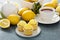Lemon cupcakes with bright yellow frosting