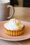 Lemon curd tartlet with Italian meringue