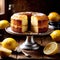 Lemon Drizzle Cake , traditional popular sweet dessert cake