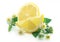 Lemon with flowers