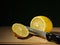 Lemon and knife