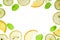 Lemon, lime and mint pattern