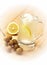 Lemon and longan juice