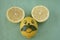 Lemon mouse face with mustache