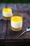 Lemon Posset with an Orange Compote and Glaze