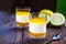 Lemon Posset with an Orange Compote and Glaze