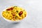 Lemon Rice is a South Indian turmeric rice or maharashtrian recipe called fodnicha bhat using leftover rice garnished with curry