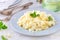 Lemon risotto with fresh mint