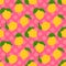 Lemon seamless background.