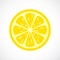 Lemon slice vector icon