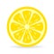 Lemon slice vector icon