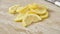 Lemon slices disappearing from a counter