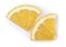 Lemon slices white background