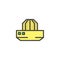 Lemon squeezer filled outline icon