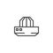 Lemon squeezer outline icon