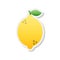 Lemon sticker icon, Vector, Illustration.