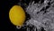 Lemon Water Splash on Transparent Background 01 (Super Slow Motion)