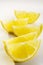 Lemon Wedges on White