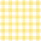 Lemon yellow gingham check pattern. Seamless spring summer vichy background graphic vector for oilcloth, tablecloth.