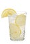 Lemonade In Antique Glass With Lemon Slices