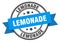 lemonade label. lemonade round band sign.