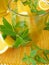 Lemonade with oranges and lemon verbena