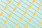 Lemonade pattern on aquamarine background