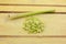 Lemongrass on cutting board