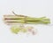 Lemongrass Cymbopogon citratus is a member of the grass tribe that is used as a kitchen spice to scent food.