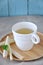 Lemongrass Tea on Wooden Tray