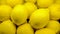 Lemons Close-up Background Or Texture. Lemon Harvest, Colorful Display Of Lemons