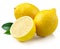 Lemons isolated on white background