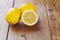 Lemons on an Old Kitchen Table