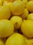Lemons on sale in supermarket