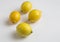 Lemons white background