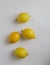 Lemons white background